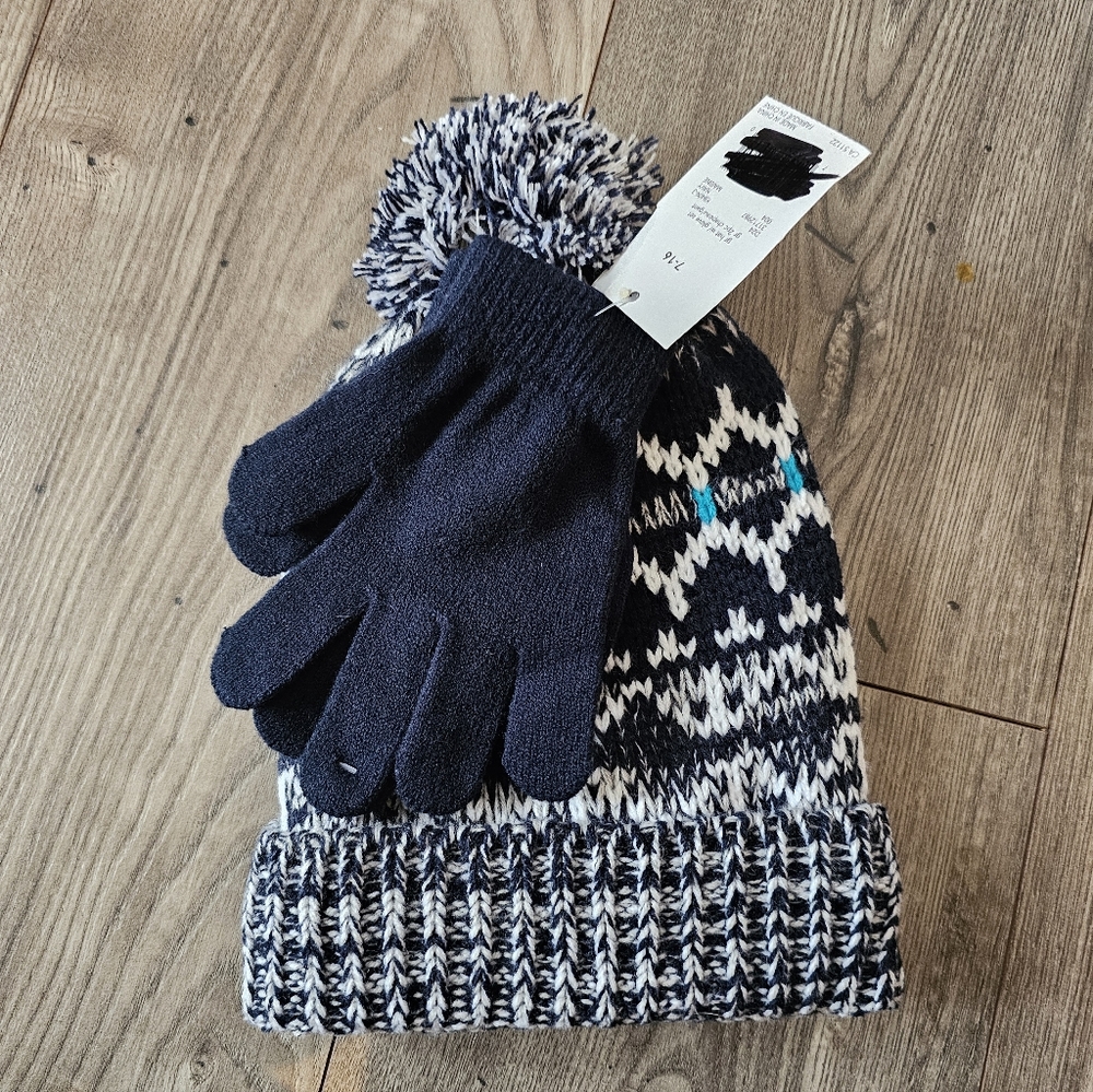 Kids Hat and mits set